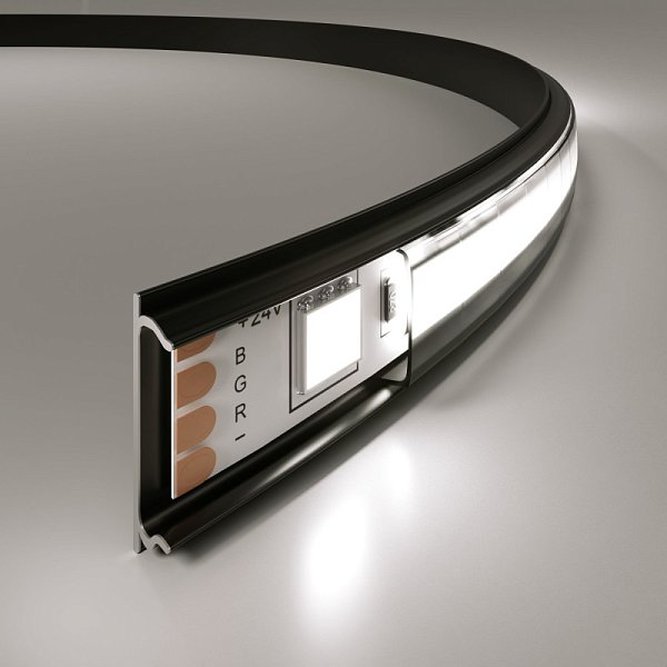 Профиль Elektrostandard LL-2-ALP012 Гибкий алюминиевый профиль черный/черн