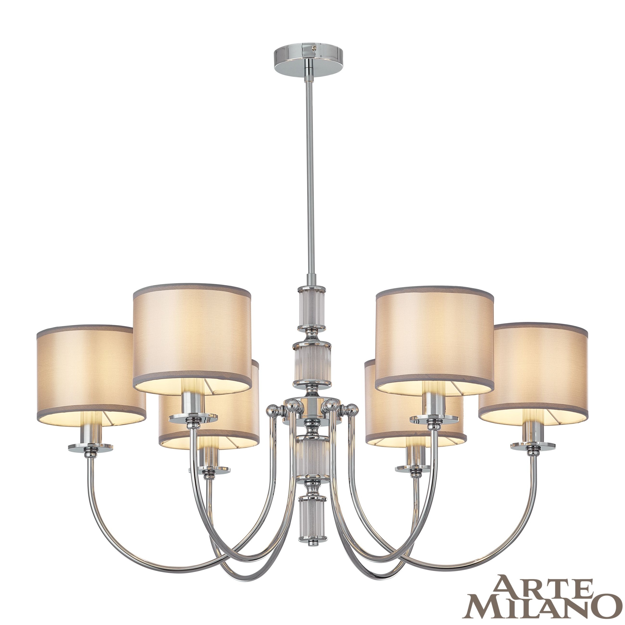 Люстра с плафонами 348401/6 CR Arte Milano