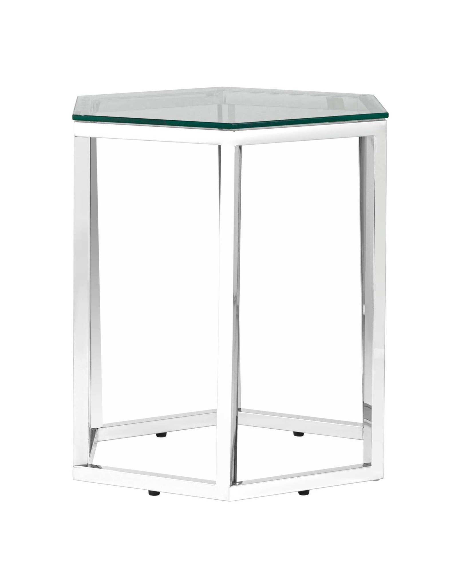 Журнальный стол ГЕКС серебро Stool Group