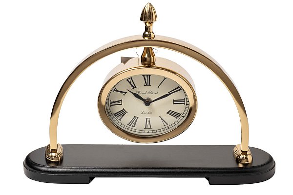 Часы настольные на подставке золотые Garda Decor 79MAL-5109-23G