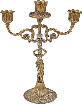 Подсвечник с девушкой Glasar 57-277