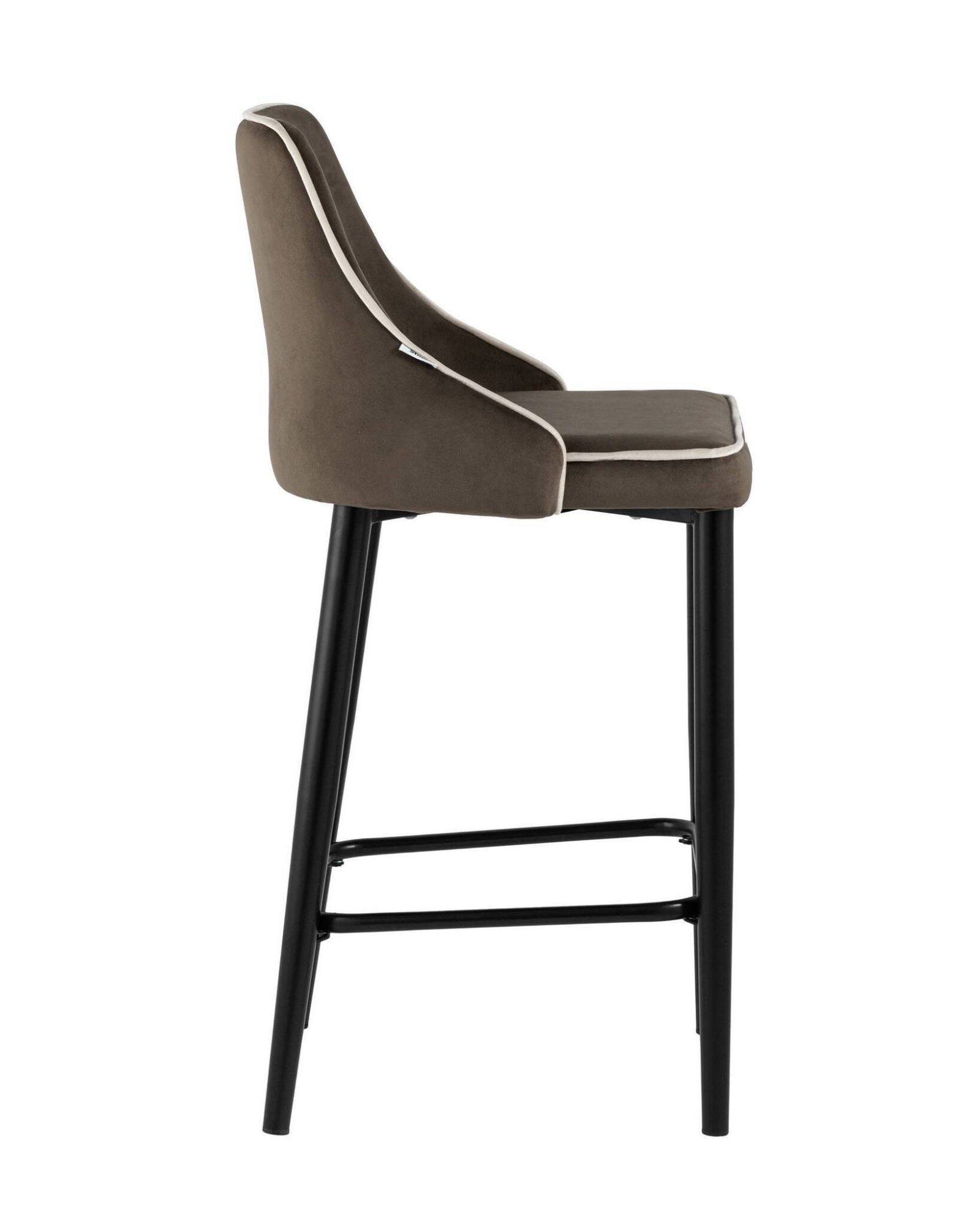 Стул полубарный Коби велюр коричневый Stool Group