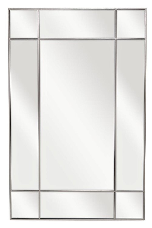 Зеркало прямоугольное в раме цвет хром Garda Decor KFG048