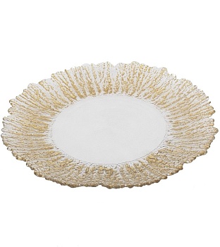 Тарелка декоративная Glasar 75840-GOLD