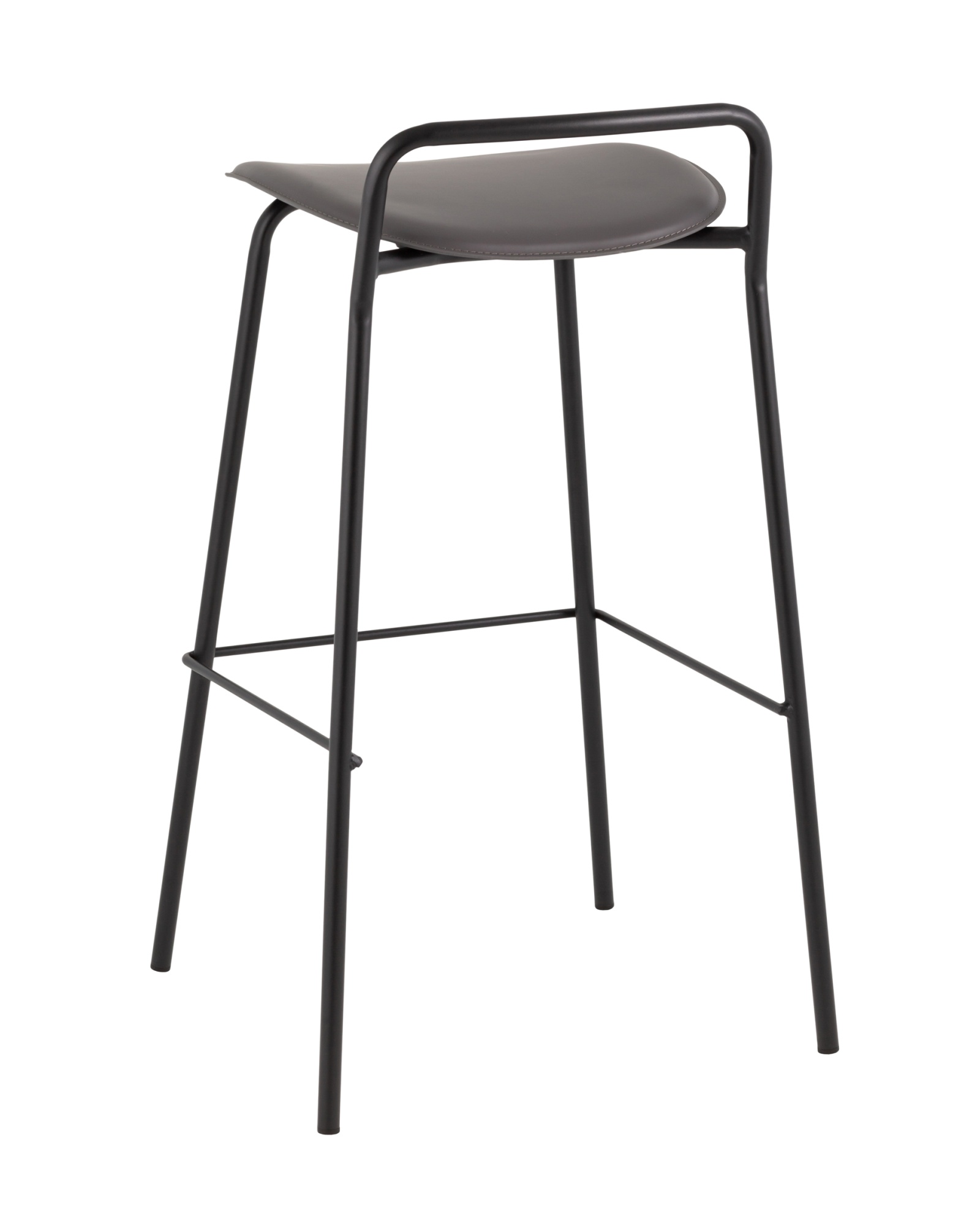 Стул барный Mantis экокожа темно-серый Stool Group