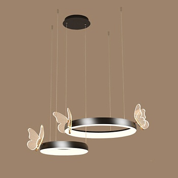 Подвесная люстра BABETTA D С D60+80 Black by ImperiumLoft