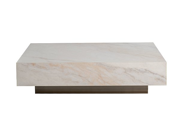 Стол журнальный AGATE светлый керамический 120*80*29 Garda Decor 57EL-93601