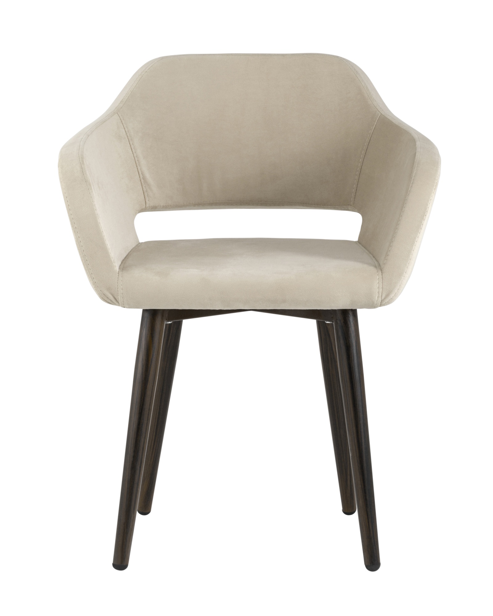 Стул полубарный Саймон велюр бежевый Stool Group