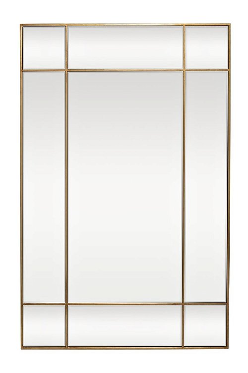 Зеркало прямоугольное в золотой раме Garda Decor KFG047