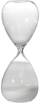 Декоративное изделие Песочные часы Glasar 73221-WHIT