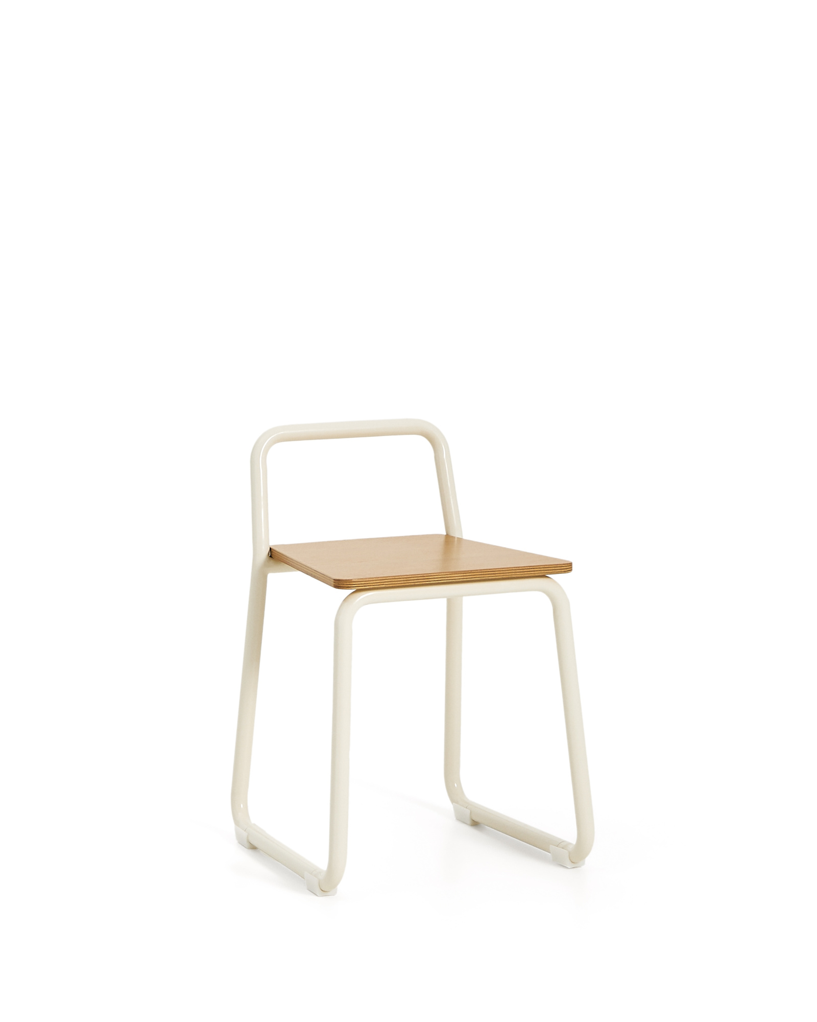Tinn Стул из ясеневого шпона с бежевой металлической конструкцией La Forma 208297