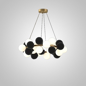 Кольцевые люстры и светильники LATTE D80 Black by ImperiumLoft