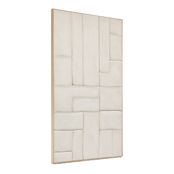 Klis Картина из белого льна с геометрическими фигурами, 120 х 200 La Forma (ex Julia Grup)