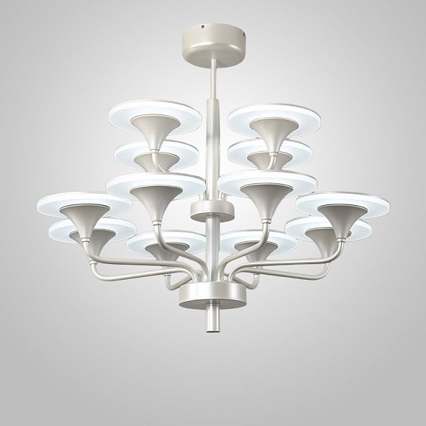 Люстра на штанге PILLAR L12 Silver by ImperiumLoft