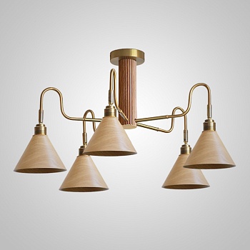 Потолочная люстра DOMENIC D75 Light Brown by ImperiumLoft