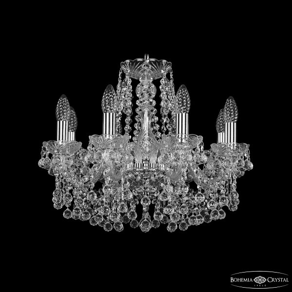 Люстра хрустальная 1409/8/160 Ni Bohemia Ivele Crystal
