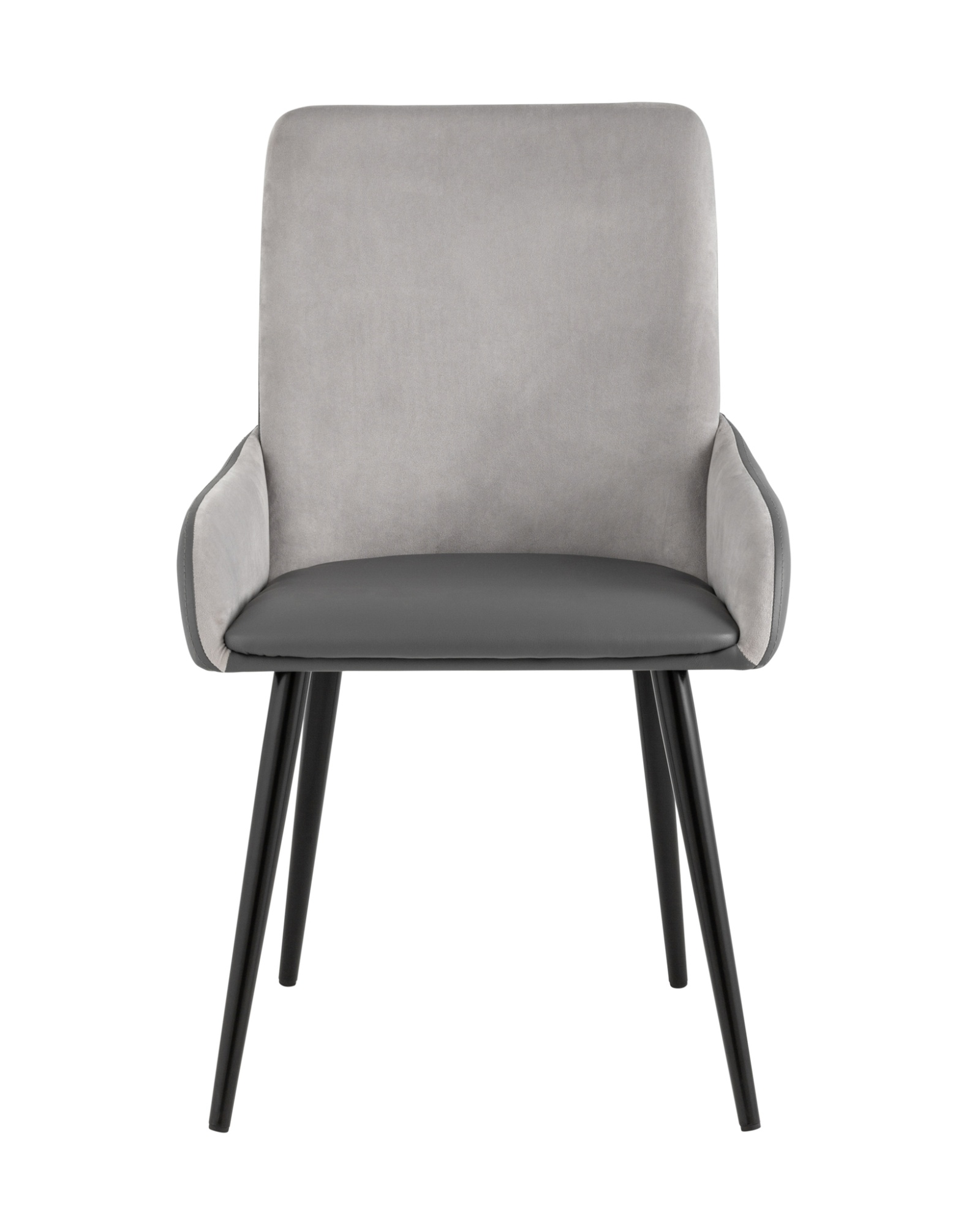 Стул Мюнхен экокожа серая велюр серый Stool Group