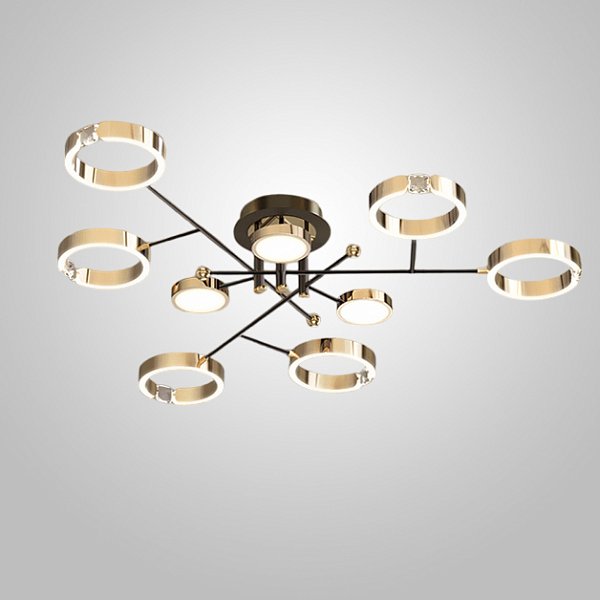 Потолочная люстра SELLIF CH L9 Brass by ImperiumLoft