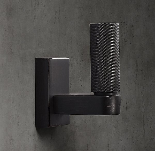 Крючок Restoration Hardware Lambeth Knurled Small Bronze
