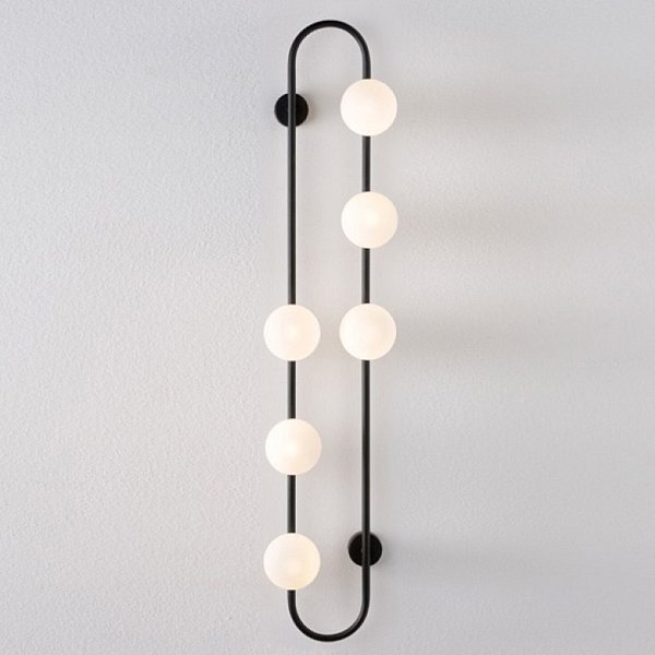 Настенное Бра Hoop Wall H115 Black By Imperiumloft