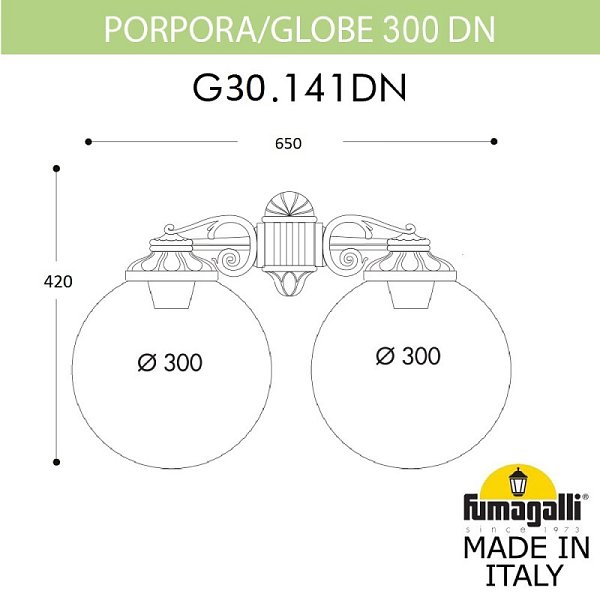 Светильник настенный Fumagalli G30.141.000.VXF1RDN