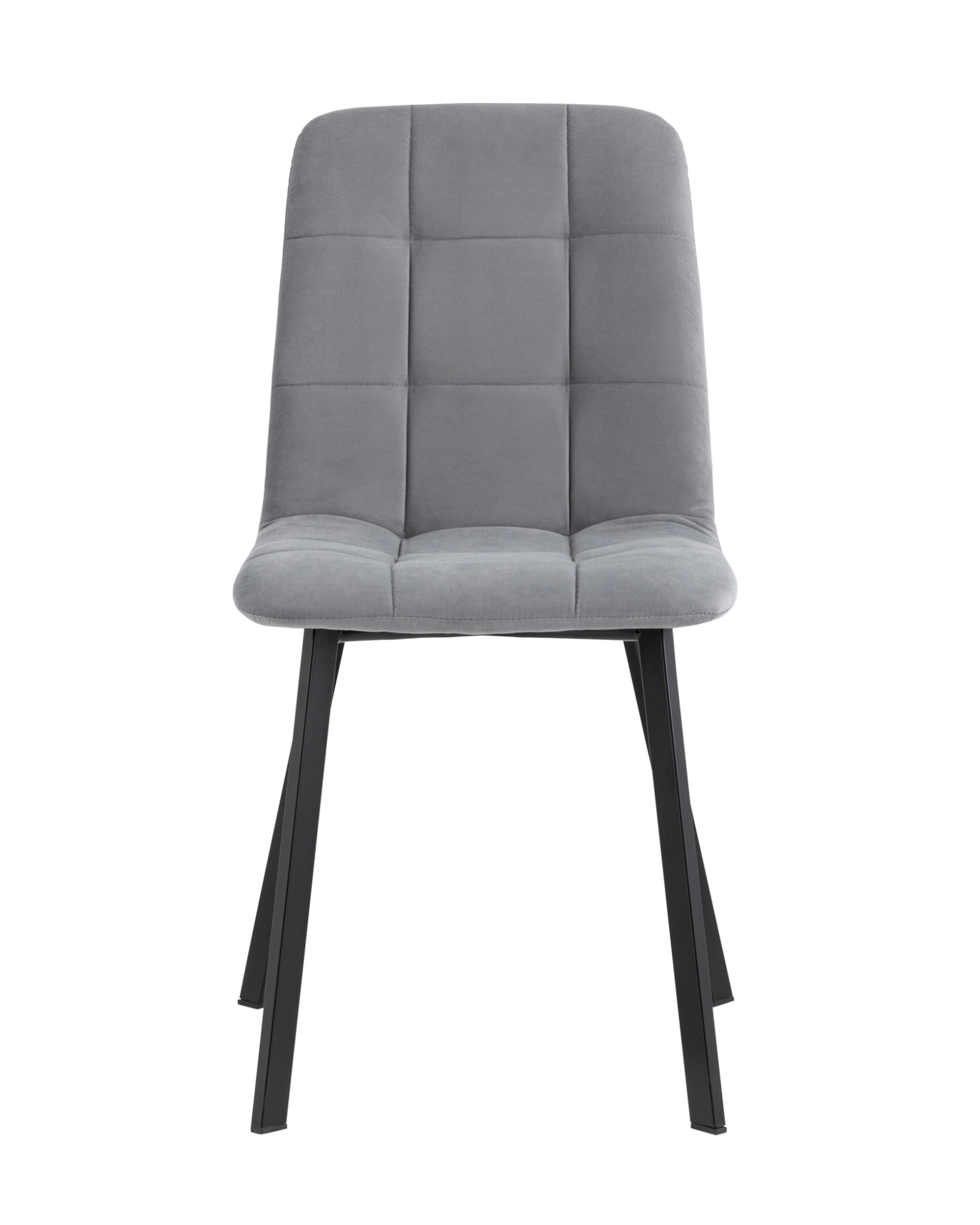 Стул Oliver Square велюр серый Stool Group