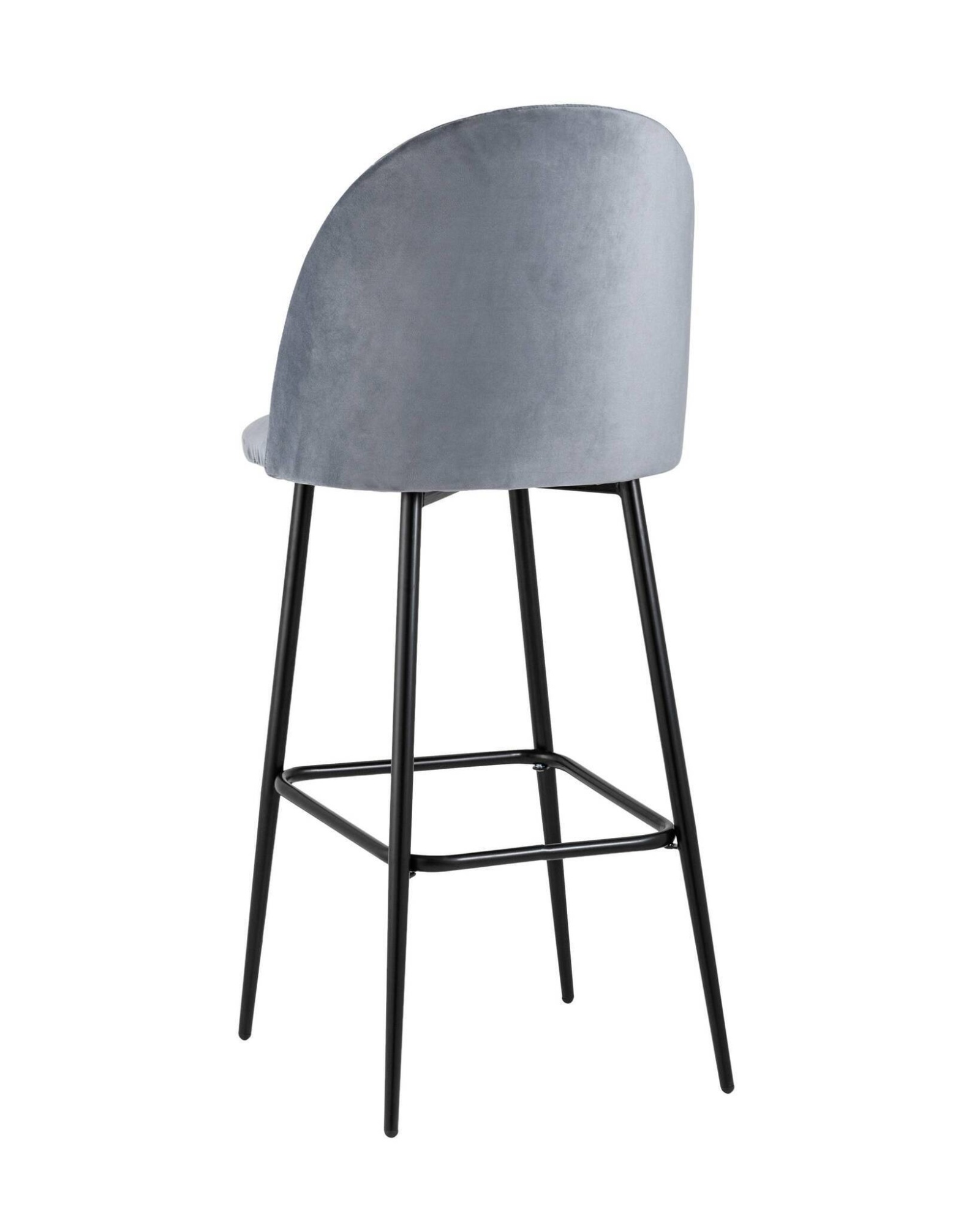 Стул барный Марсель велюр серый Stool Group