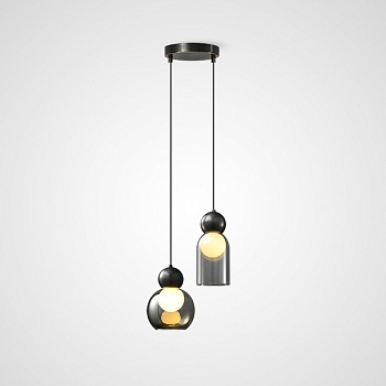 Подвесной светильник FANUEL DUO Black by ImperiumLoft