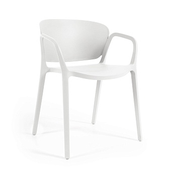 Ania Уличный стул белый La Forma (ex Julia Grup)