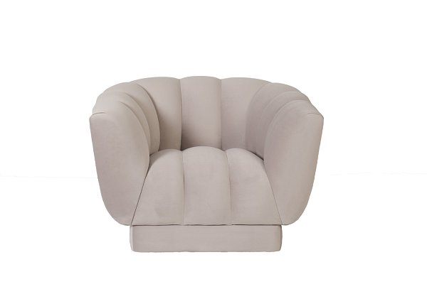 Кресло Fabio велюровое бежевое Garda Decor FABIO-1-2K-БЕЖ-Фант17