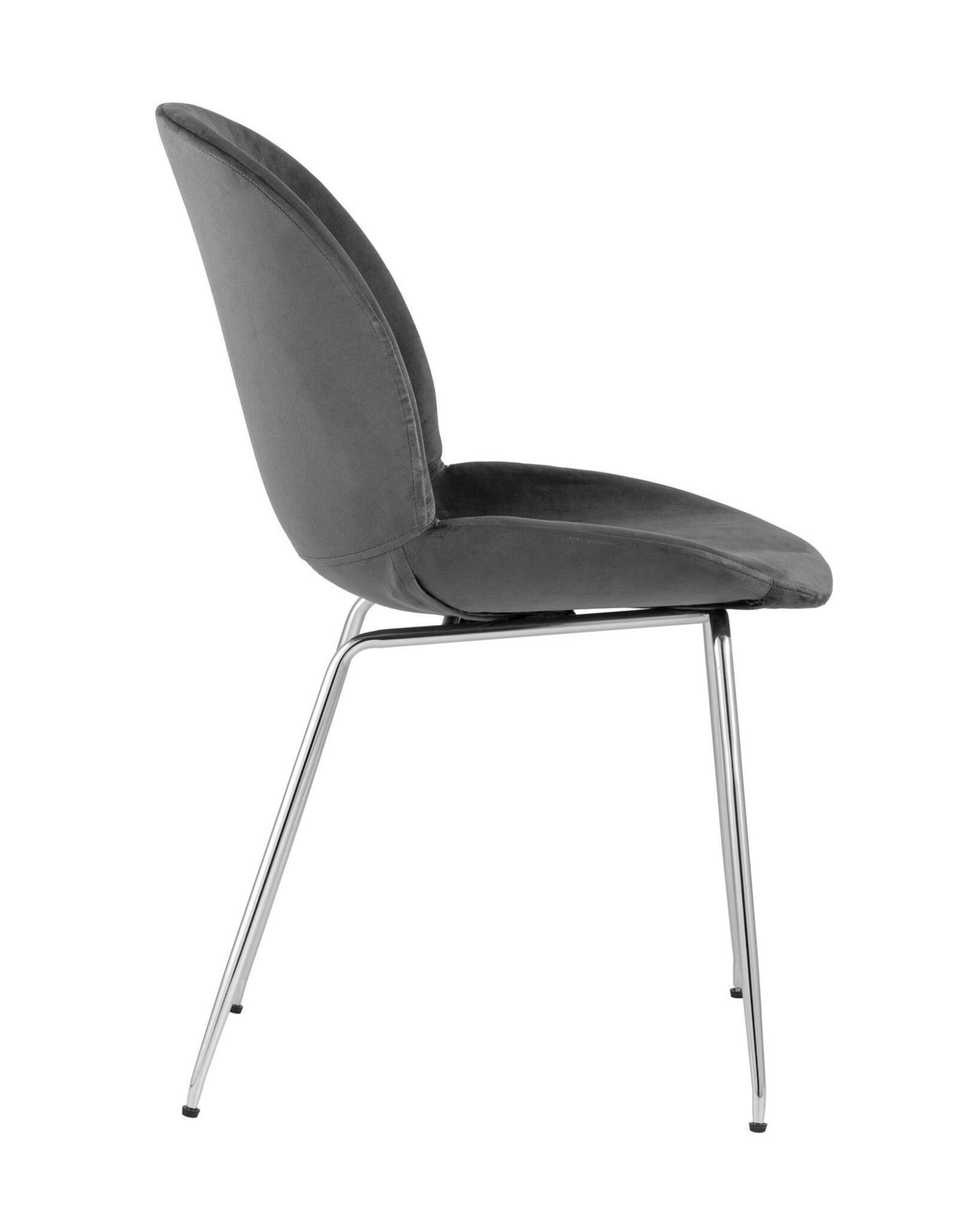 Стул Beetle серый хромированные ножки Stool Group