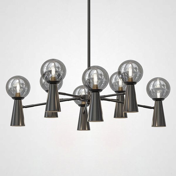 Потолочная люстра ABELINA L16 Black Grey by ImperiumLoft