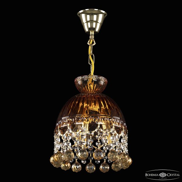 Подвесной светильник с хрустальными плафонами 5478/22 G Amber/M-1G Balls K721 Bohemia Ivele Crystal