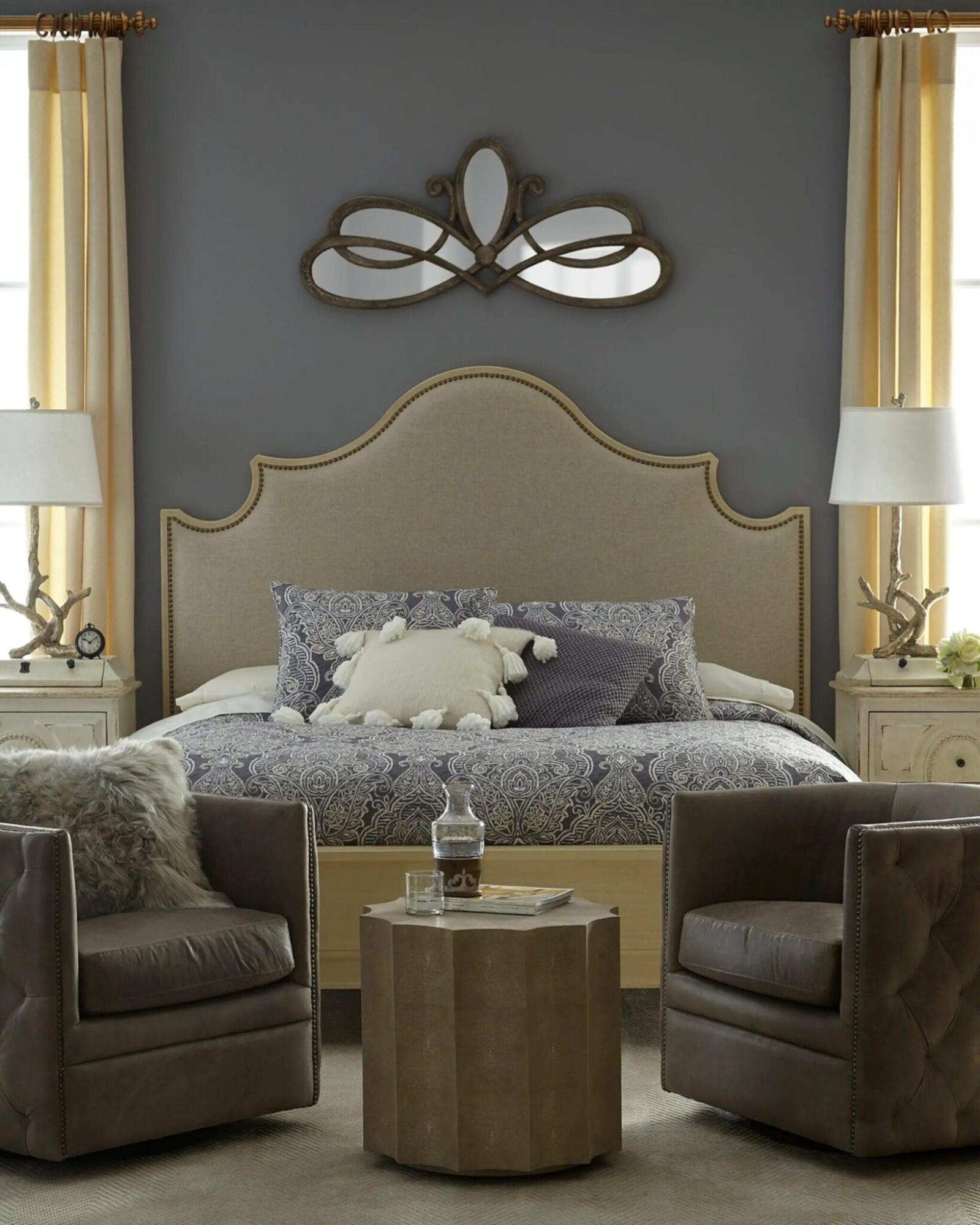 Приставной столик Louvre Home Марлин LHFST04TS/DPO