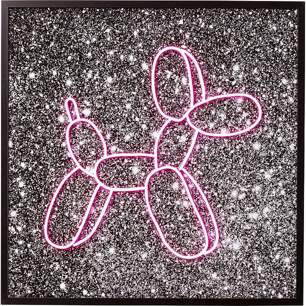 Картина стеклянная Balloon Dog LED 80x80 см KARE 56456