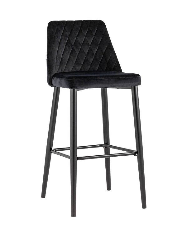 Стул барный Диего велюр черный Stool Group