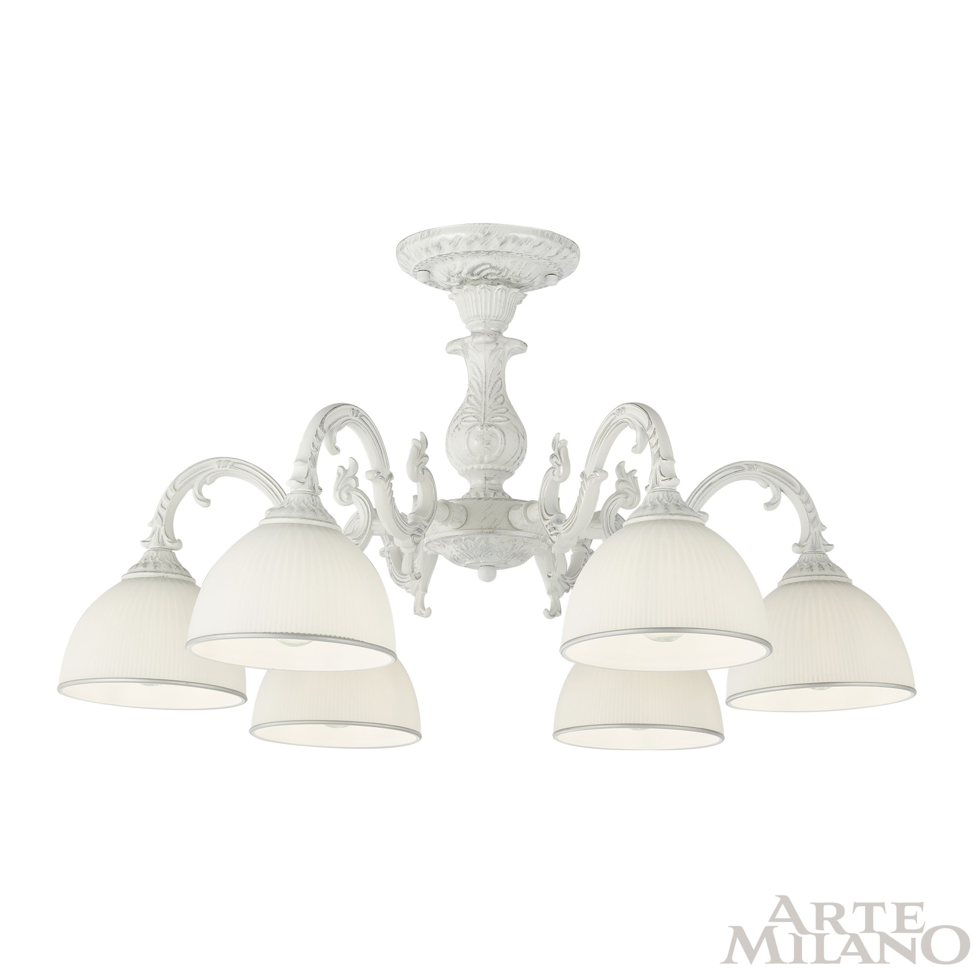 Люстра с плафонами 346410/6 WT+SL Arte Milano