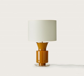 Настольная лампа Ponn латунный металл, белый абажур 801011/36 Aromas del Campo