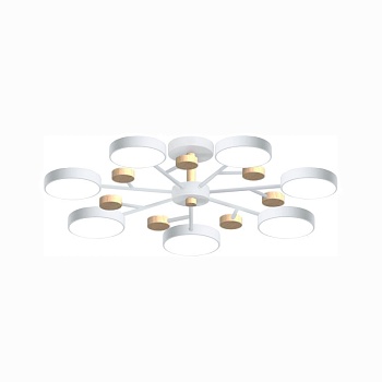 Люстра на штанге LED4U L3205-800 WH