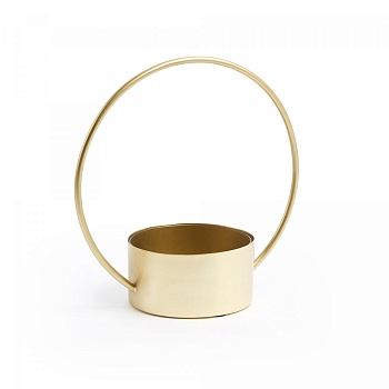 Цветочный горшок Even золотой металл La Forma (ex Julia Grup)