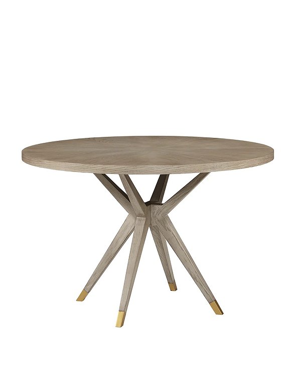 Бежевый обеденный стол из дуба Изабелла Louvre Home LHFDT1196HLN weathered oak