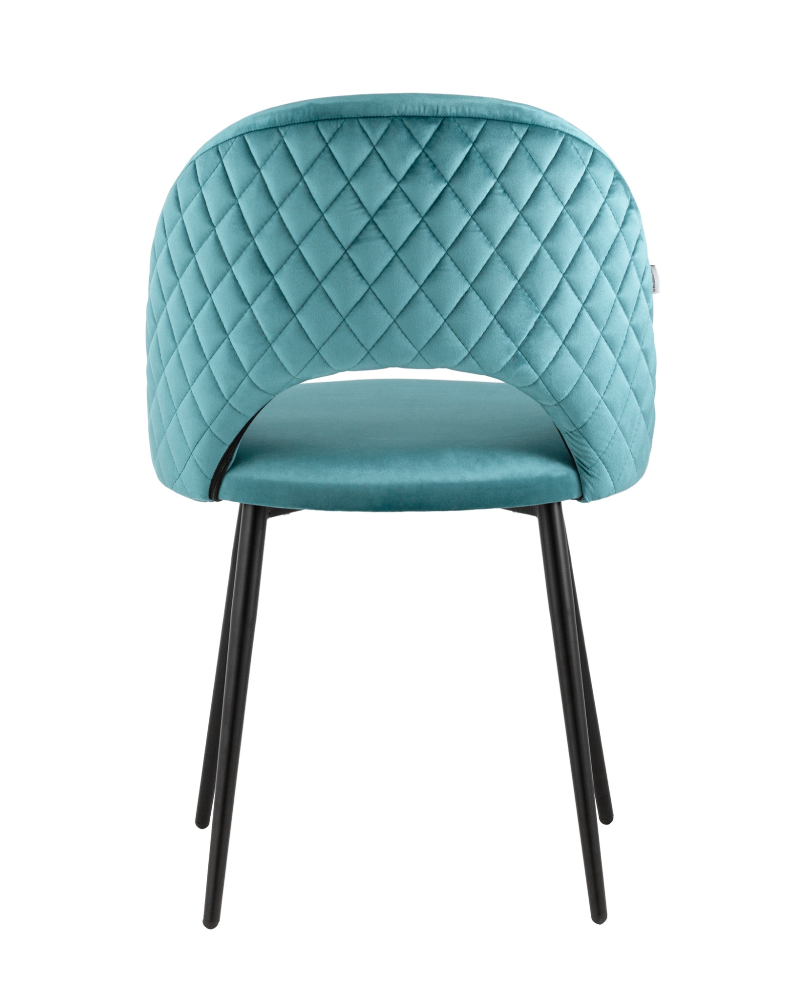 Стул Меган NEW велюр с ромбами сине-зелёный Stool Group