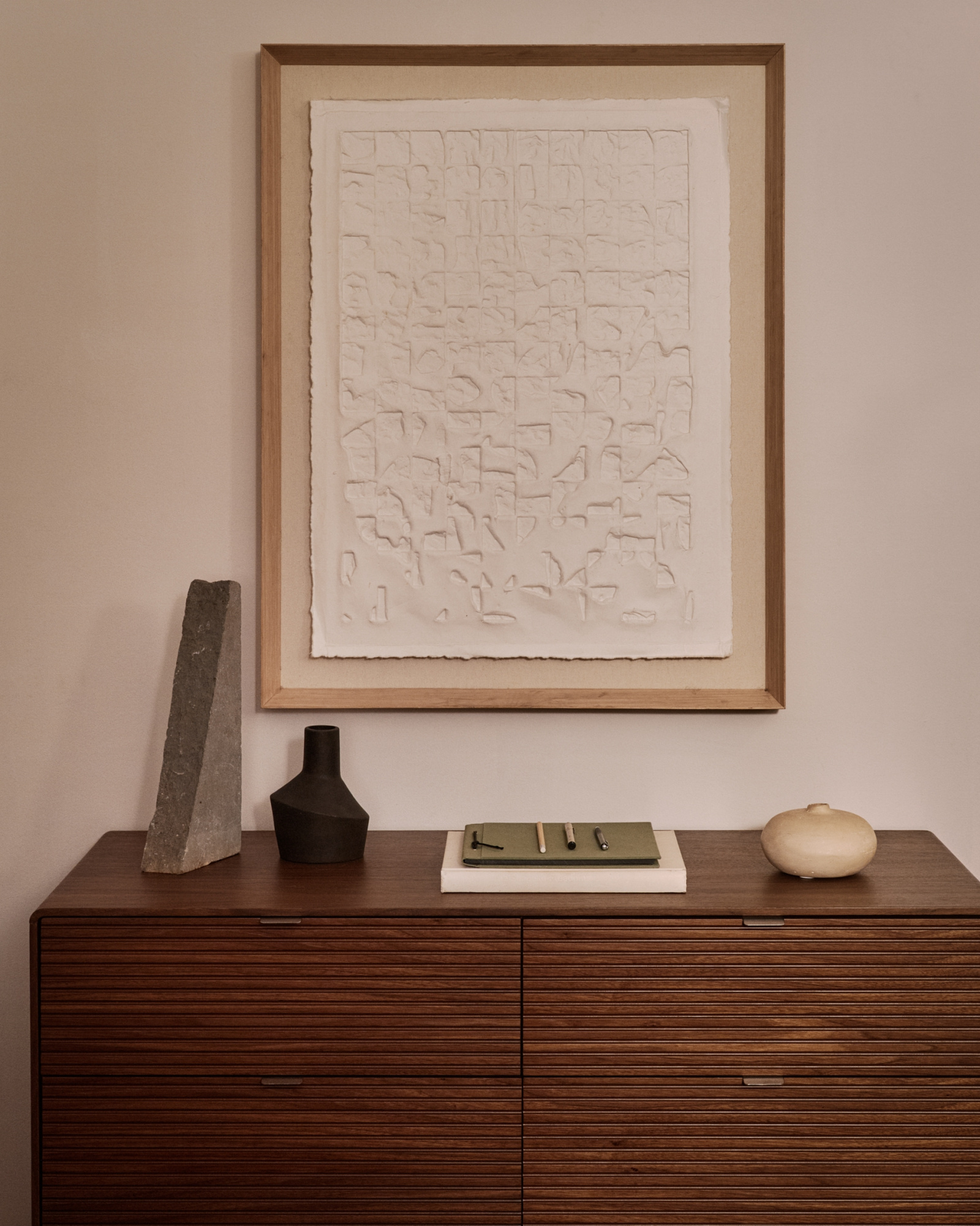 Комод Norlen с 6 ящиками шпон ореха 120 x 75 см La Forma 463583