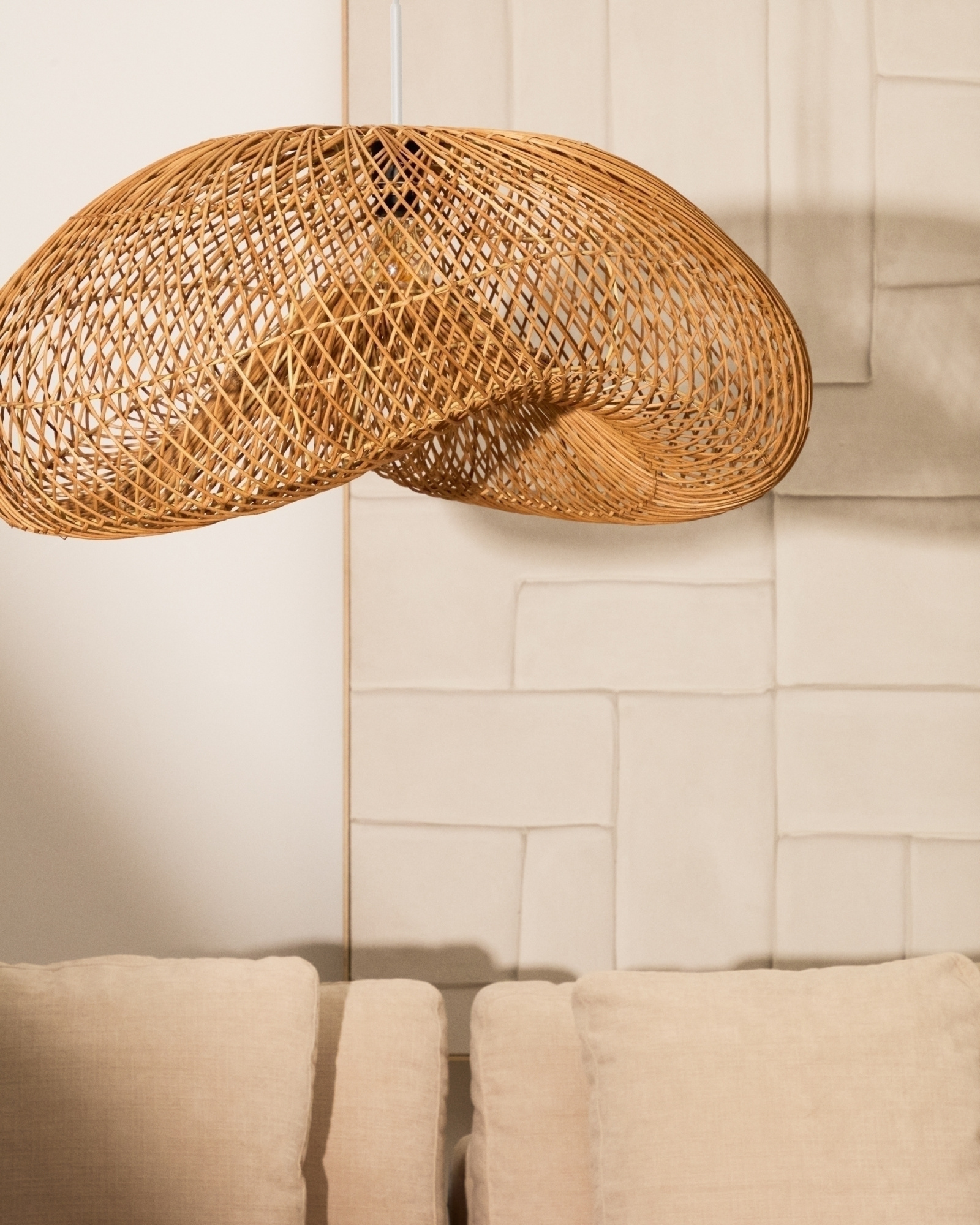 Isora Абажур подвесного светильника из ротанга 81 x 56 см La Forma (ex Julia Grup)