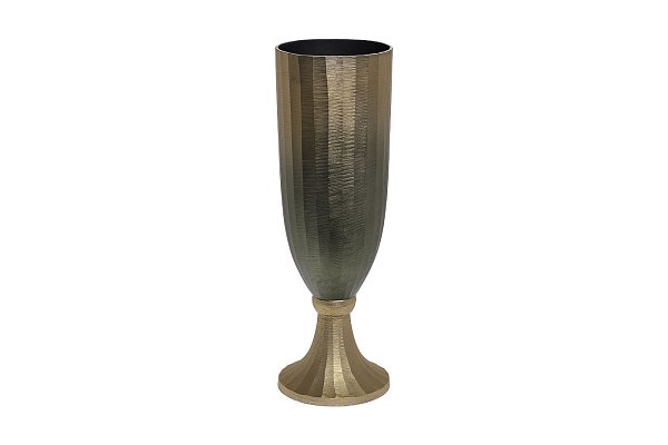 Ваза металлическая золотисто-зеленая Garda Decor 71PN-726-M