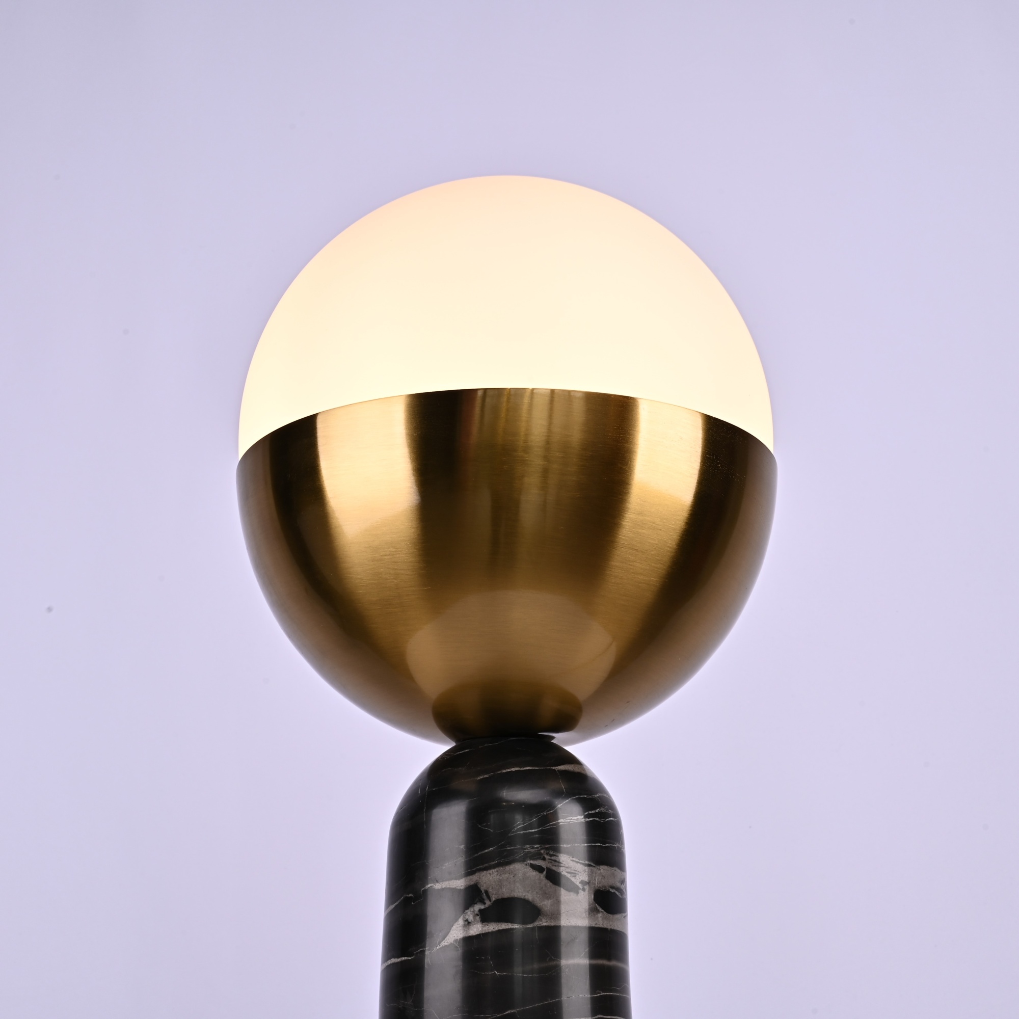 Настольная Лампа Marble Globe Black By Imperiumloft