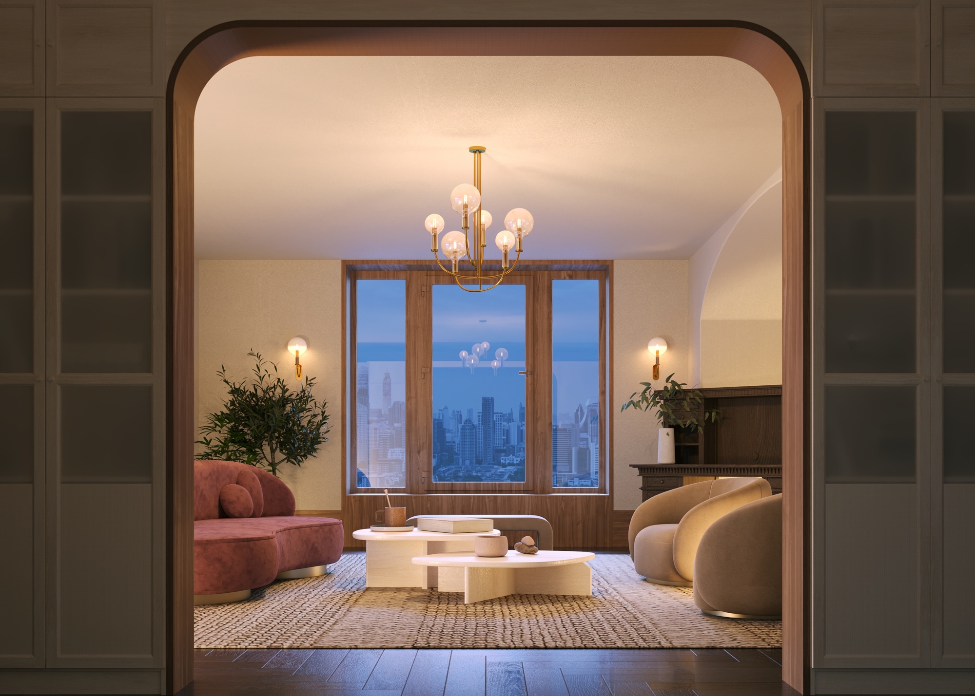 Подвесной светильник Maytoni MOD333PL-06BS1