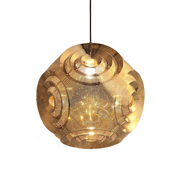 Подвесной светильник Delight Collection Curve Ball gold