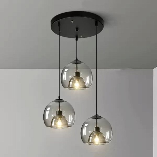 Подвесной светильник FOCUS TRIO D30 Grey by ImperiumLoft