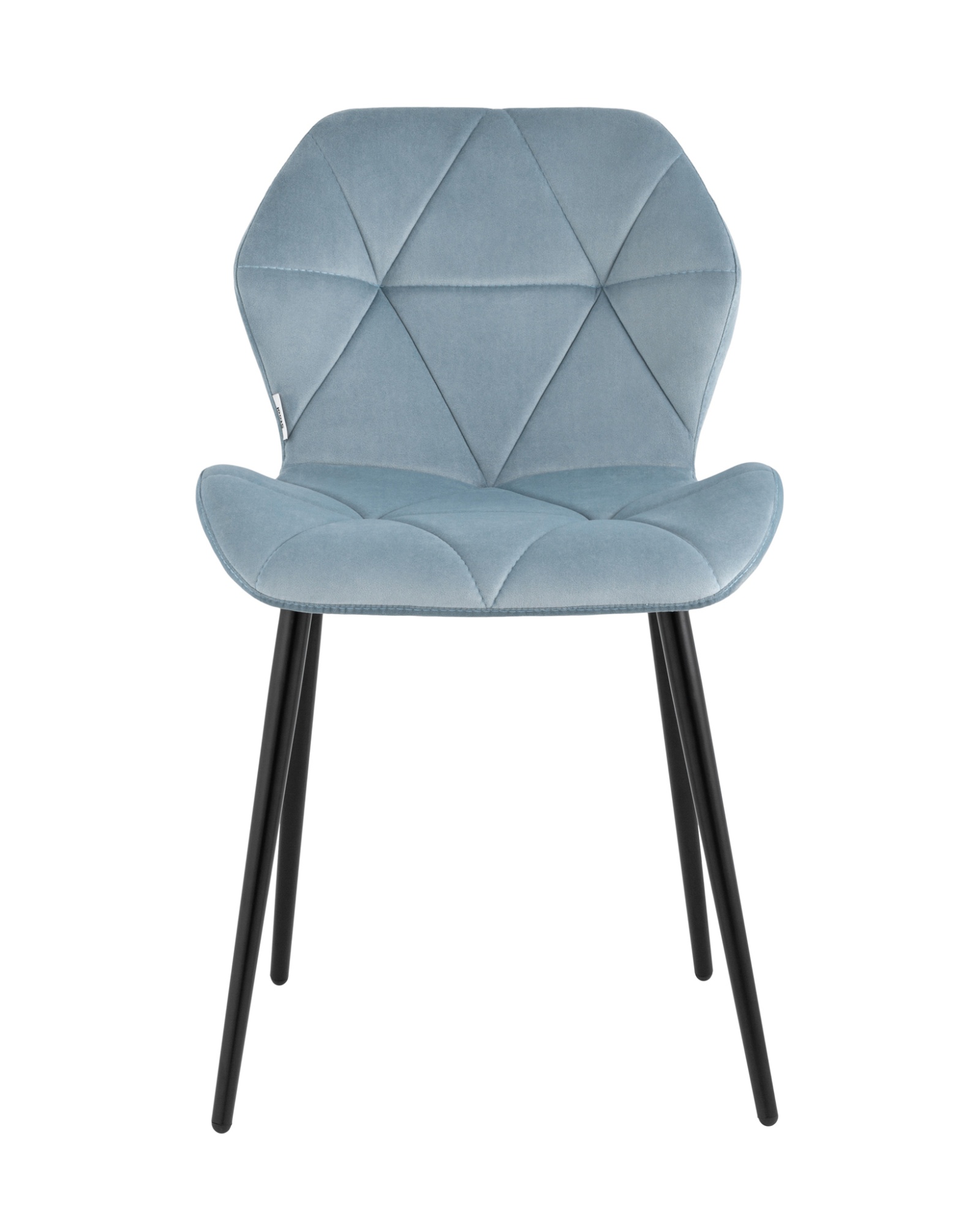 Стул Эдвин велюр пыльно-голубой Stool Group